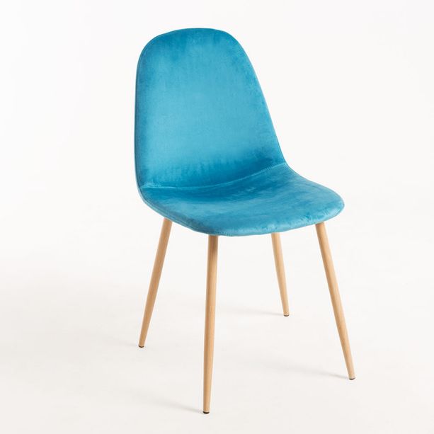 silla elephant terciopelo azul cielo