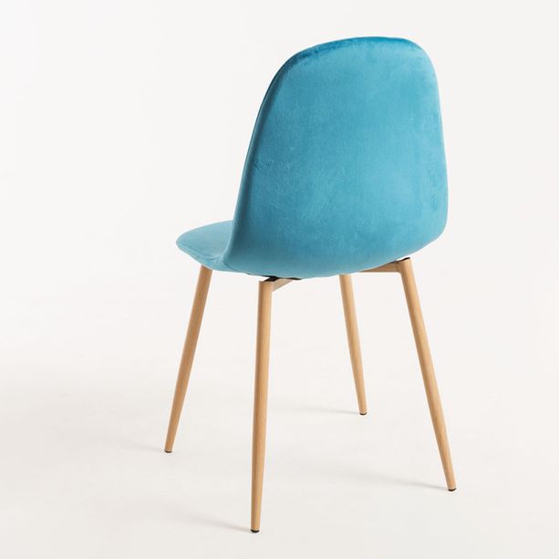 silla elephant terciopelo azul cielo