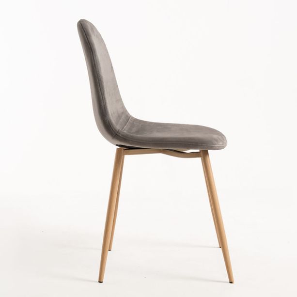 silla elephant terciopelo gris oscuro