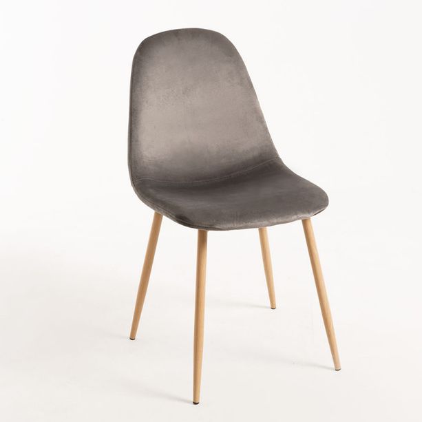 silla elephant terciopelo gris oscuro