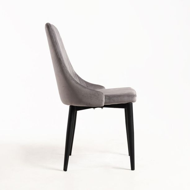 silla snake terciopelo gris