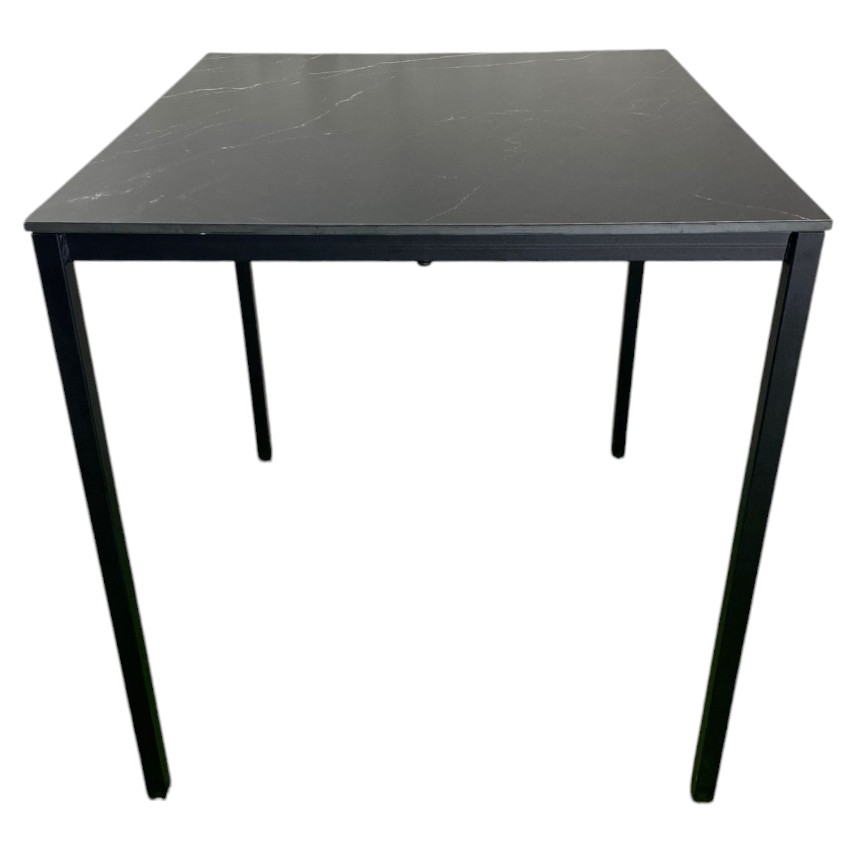 Mesa de exterior tablero mármol negro