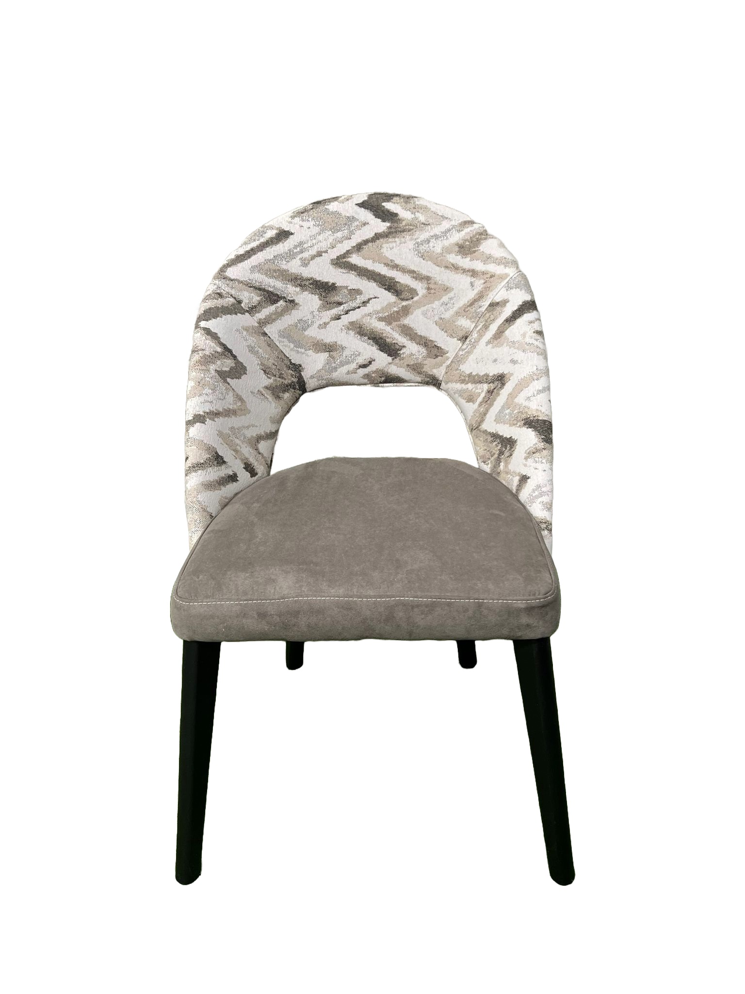Silla SAHARA: Modelo gris con curvas