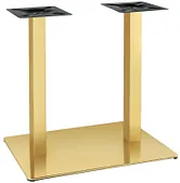 Base de mesa doble dorada
