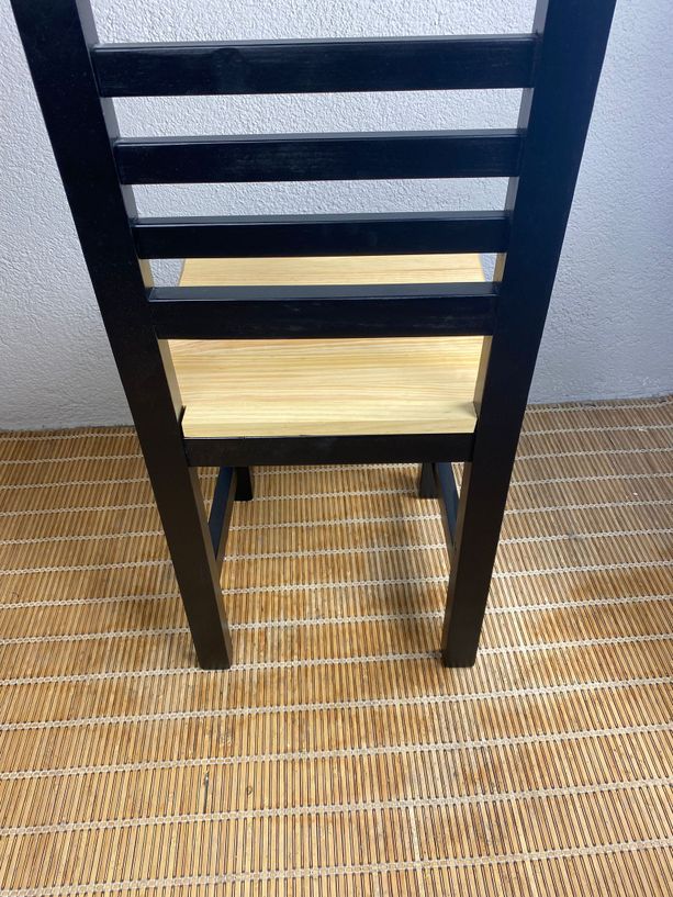 silla Andalucía respaldo horizontal color negro