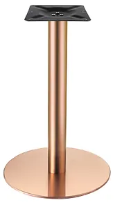 Base de mesa individual redonda cobre inox