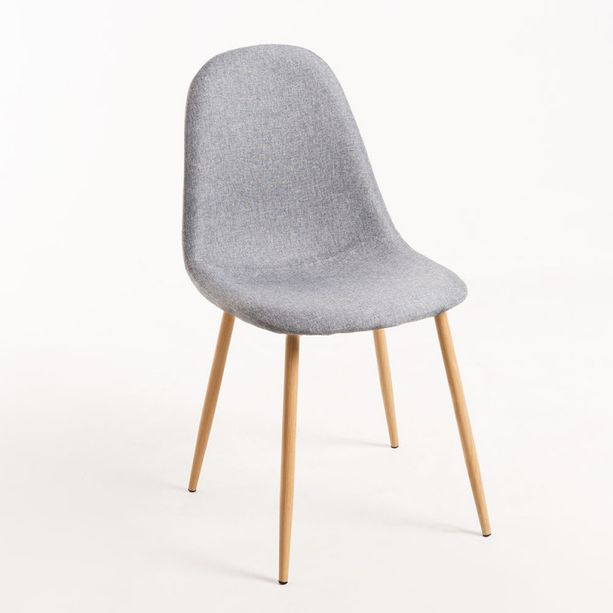 silla elephant tela gris claro