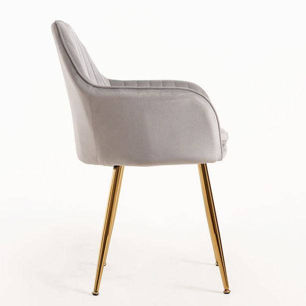 silla monkey tercipelo gris