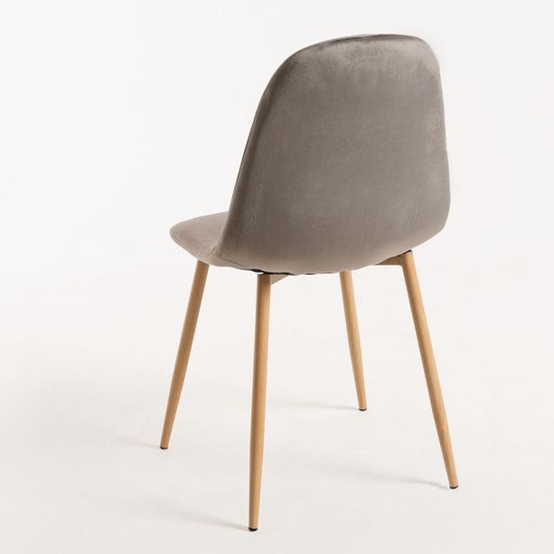 silla elephant terciopelo gris oscuro