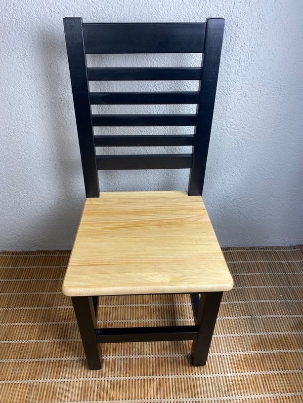 silla Andalucía respaldo horizontal color negro