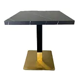 Mesa imitación mármol negro