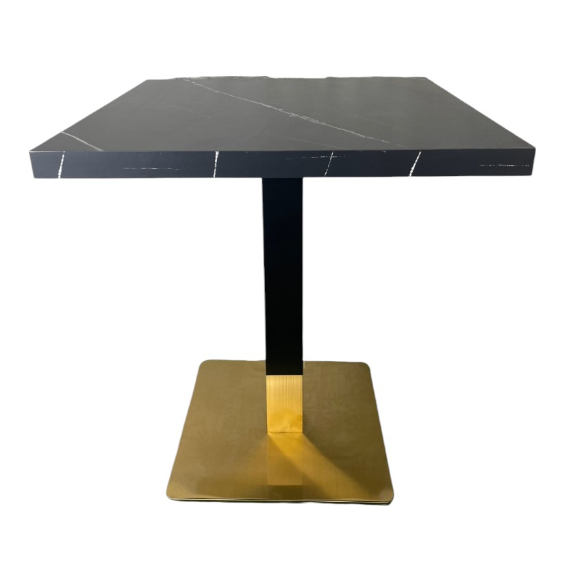 Mesa imitación mármol negro