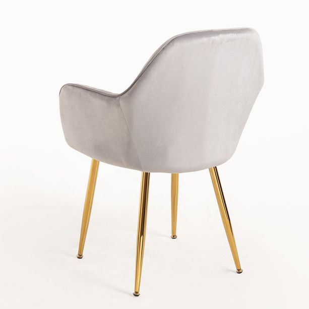 silla monkey tercipelo gris
