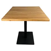 Mesa de madera natural barnizado en color miel