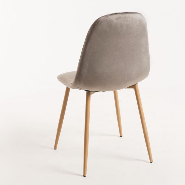 silla elephant terciopelo gris claro