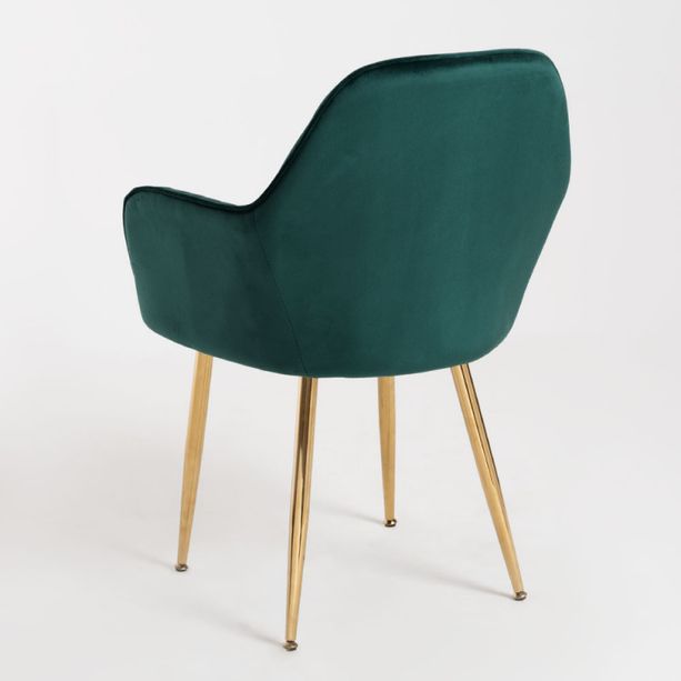 silla monkey terciopelo verde