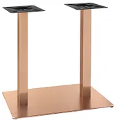 Base de mesa doble cobre inox
