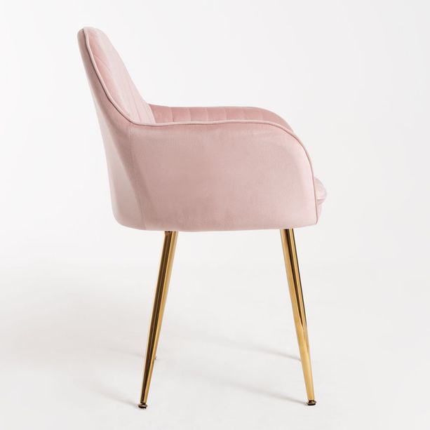 silla monkey terciopelo rosa 