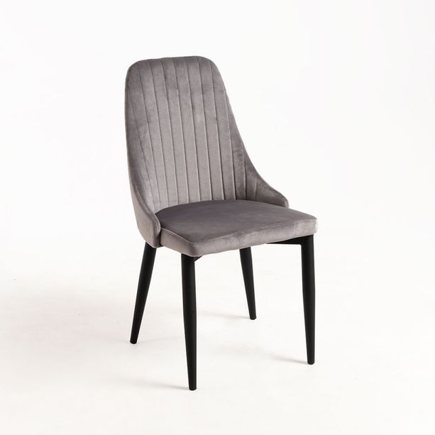 silla snake terciopelo gris