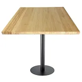 Mesa de madera natural con barniz incoloro 