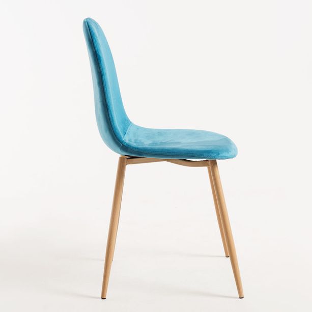silla elephant terciopelo azul cielo