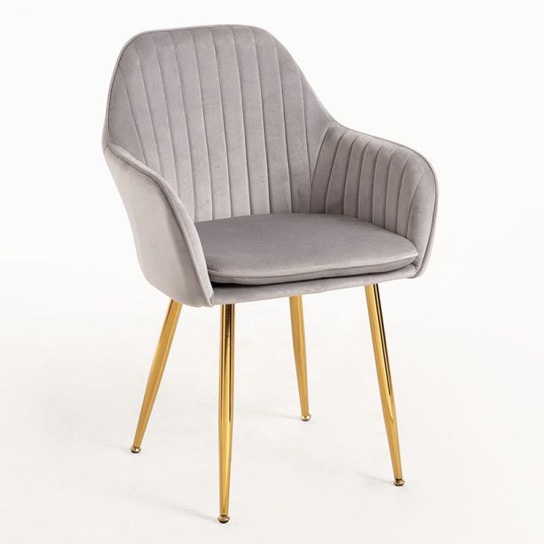 silla monkey tercipelo gris