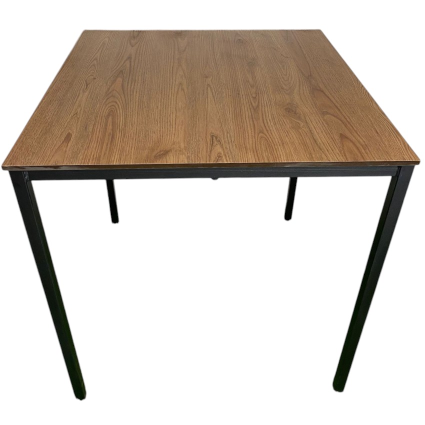 Mesa exterior tablero compacto tipo roble