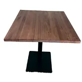Mesa de madera natural barnizado color wengue